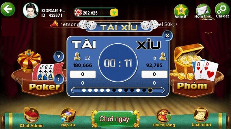 Các kèo cược phổ biến trong game tài xỉu