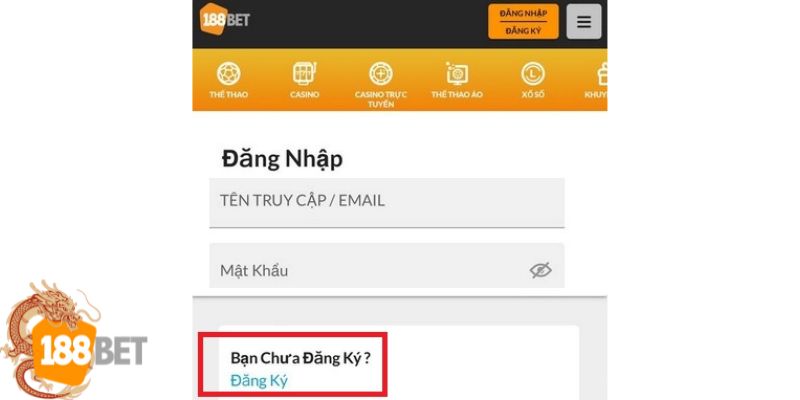 Hướng dẫn từ A - Z các bước đăng nhập 188Bet